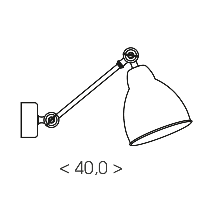 Brilagi - Nástěnná lampa QUILL 1xE27/40W/230V 40 cm béžová
