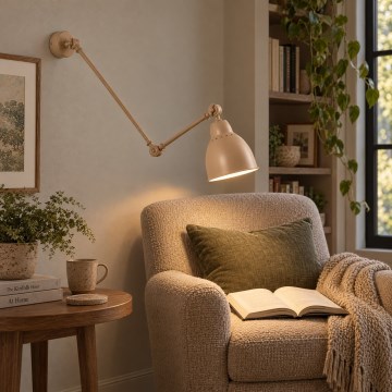 Brilagi - Nástěnná lampa QUILL 1xE27/40W/230V 83 cm béžová