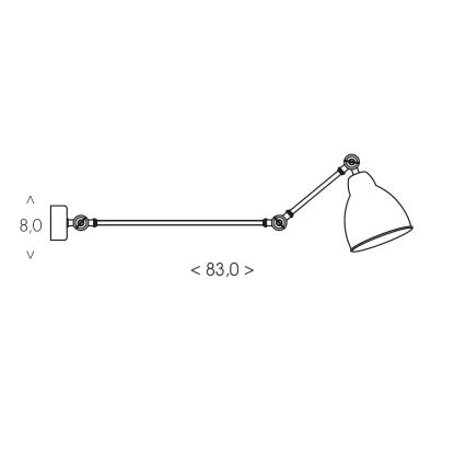 BRILAGI - Nástěnná lampa QUILL 1xE27/40W/230V 83 cm bílá
