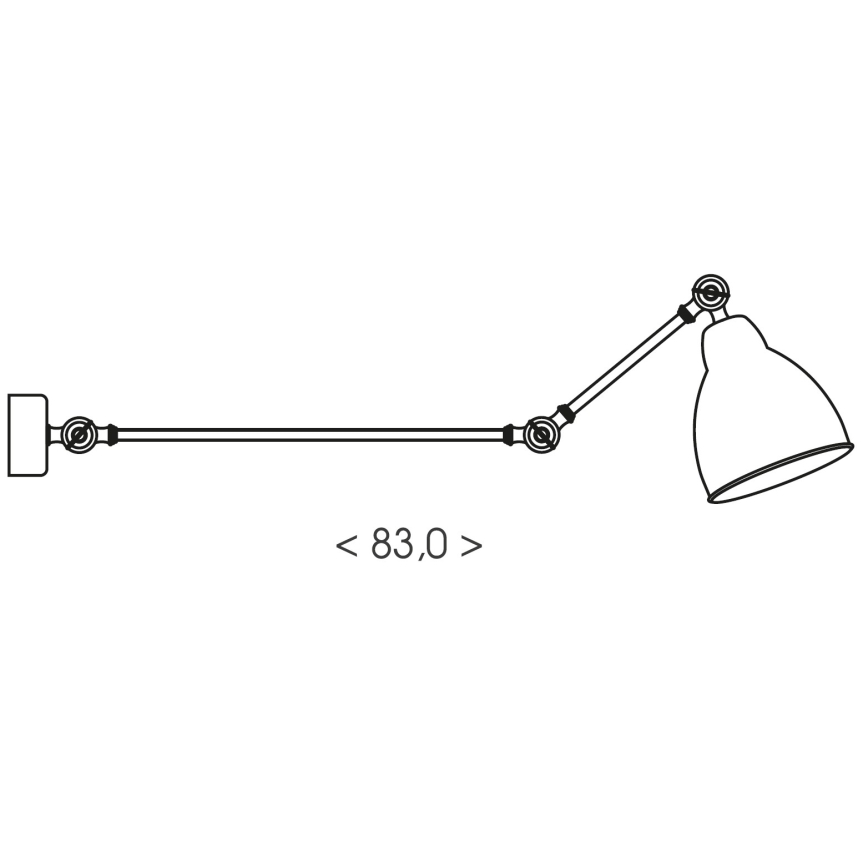 Brilagi - Nástěnná lampa QUILL 1xE27/40W/230V 83 cm bílá