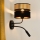Brilagi - Nástěnná lampa ROYAL 1xE27/15W/230V + 1xG9/3W černá/zlatá