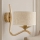 Brilagi - Nástěnná lampa SAPHIRE 1xE27/15W/230V krémová/zlatá/patina