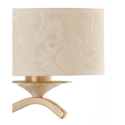 Brilagi - Nástěnná lampa SAPHIRE 1xE27/15W/230V krémová/zlatá/patina