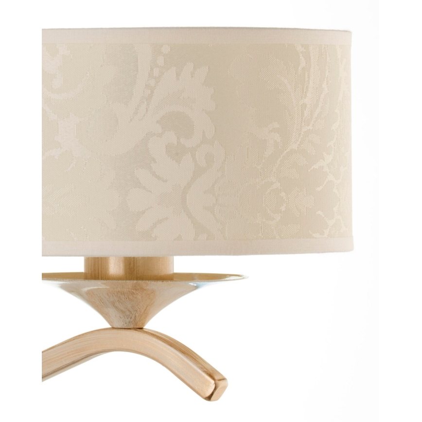 Brilagi - Nástěnná lampa SAPHIRE 1xE27/15W/230V krémová/zlatá/patina