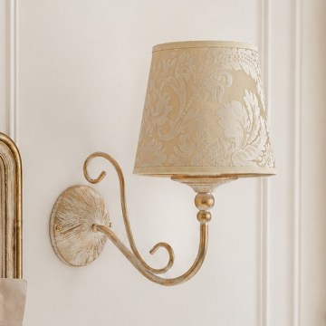 Brilagi - Nástěnná lampa SONIA 1xE27/15W/230V krémová/patina