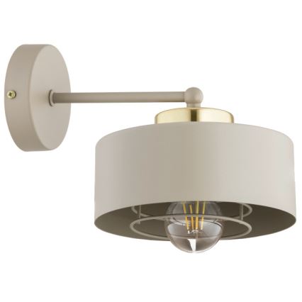 Brilagi - Nástěnná lampa SPRING 1xE27/60W/230V béžová/zlatá