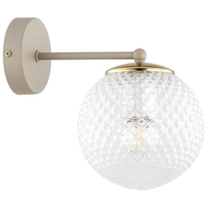 Brilagi - Nástěnná lampa STELLA 1xE27/60W/230V béžová/zlatá