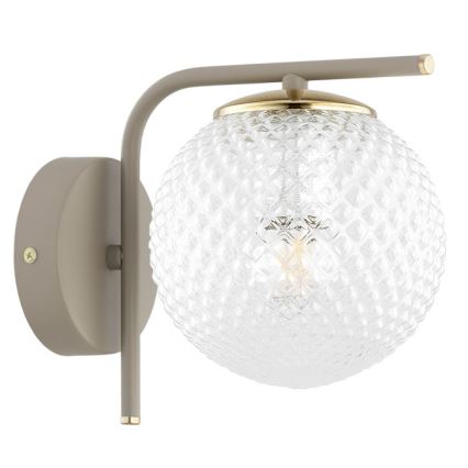 Brilagi - Nástěnná lampa STELLA 1xE27/60W/230V béžová/zlatá