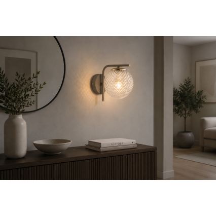 Brilagi - Nástěnná lampa STELLA 1xE27/60W/230V béžová/zlatá