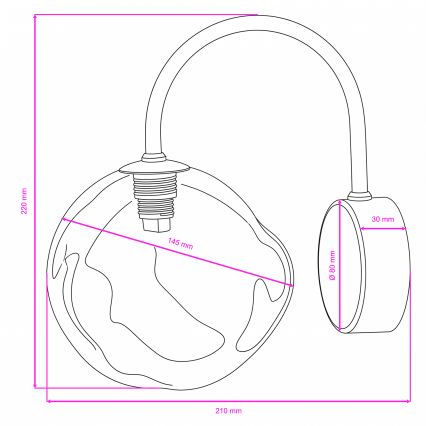 BRILAGI - Nástěnná lampa VULCANO 1xG9/8W/230V béžová/kouřová béžová