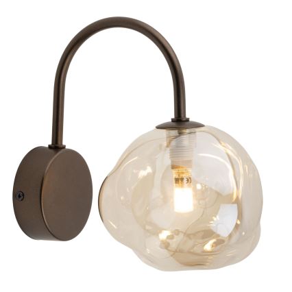 Brilagi - Nástěnná lampa VULCANO 1xG9/8W/230V bronzová/kouřová béžová