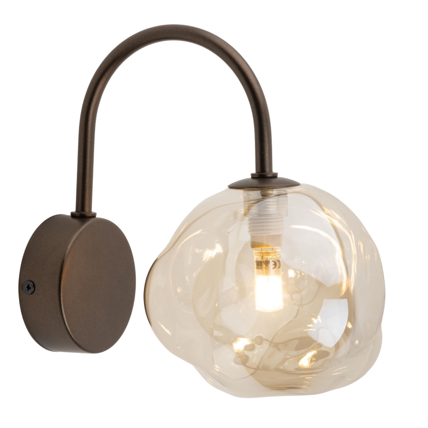 Brilagi - Nástěnná lampa VULCANO 1xG9/8W/230V bronzová/kouřová béžová