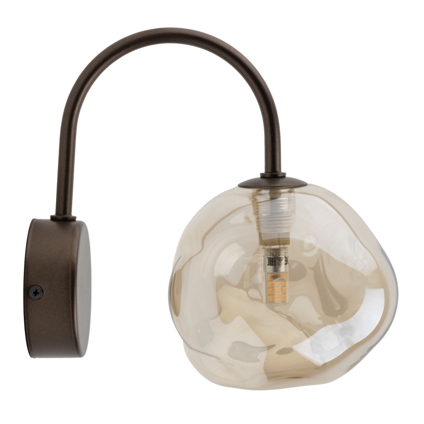 Brilagi - Nástěnná lampa VULCANO 1xG9/8W/230V bronzová/kouřová béžová