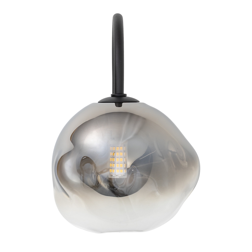 Brilagi - Nástěnná lampa VULCANO 1xG9/8W/230V černá/kouřová černá
