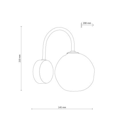 Brilagi - Nástěnná lampa VULCANO 1xG9/8W/230V zlatá/kouřová béžová