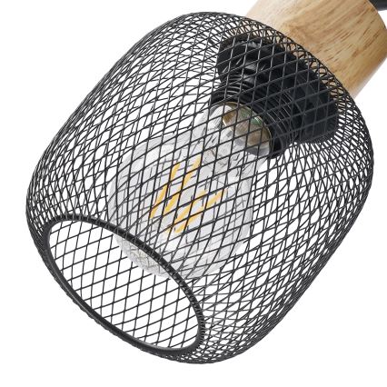 Brilagi - Nástěnné bodové svítidlo BASKLITE 1xE27/15W/230V kaučukovník/černá