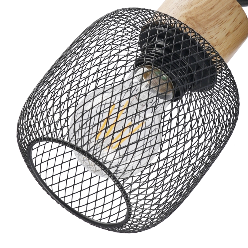 Brilagi - Nástěnné bodové svítidlo BASKLITE 1xE27/15W/230V kaučukovník/černá