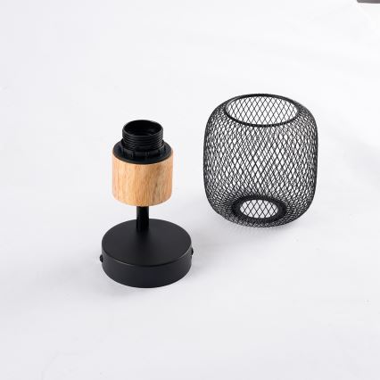 Brilagi - Nástěnné bodové svítidlo BASKLITE 1xE27/15W/230V kaučukovník/černá