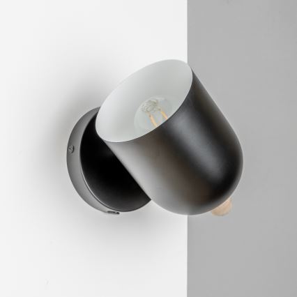 Brilagi - Nástěnné bodové svítidlo GALLION 1xE27/15W/230V černá