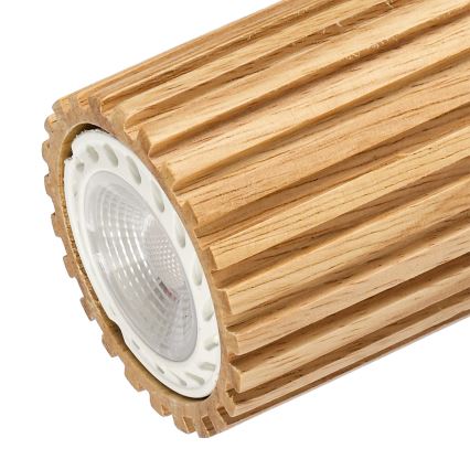Brilagi - Nástěnné bodové svítidlo MODERN WOOD 1xGU10/8W/230V kaučukovník/bílá