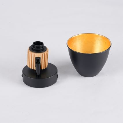 Brilagi - Nástěnné bodové svítidlo ODENSE 1xE14/10W/230V kaučukovník/černá