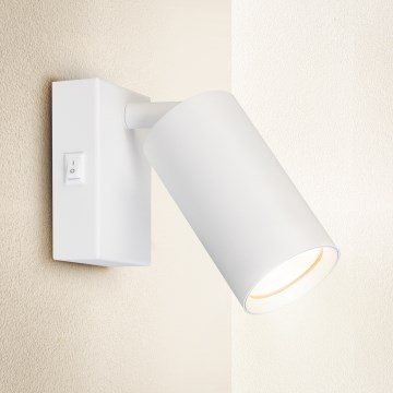 Brilagi - Nástěnné bodové svítidlo s vypínačem SELE 1xGU10/30W/230V bílá