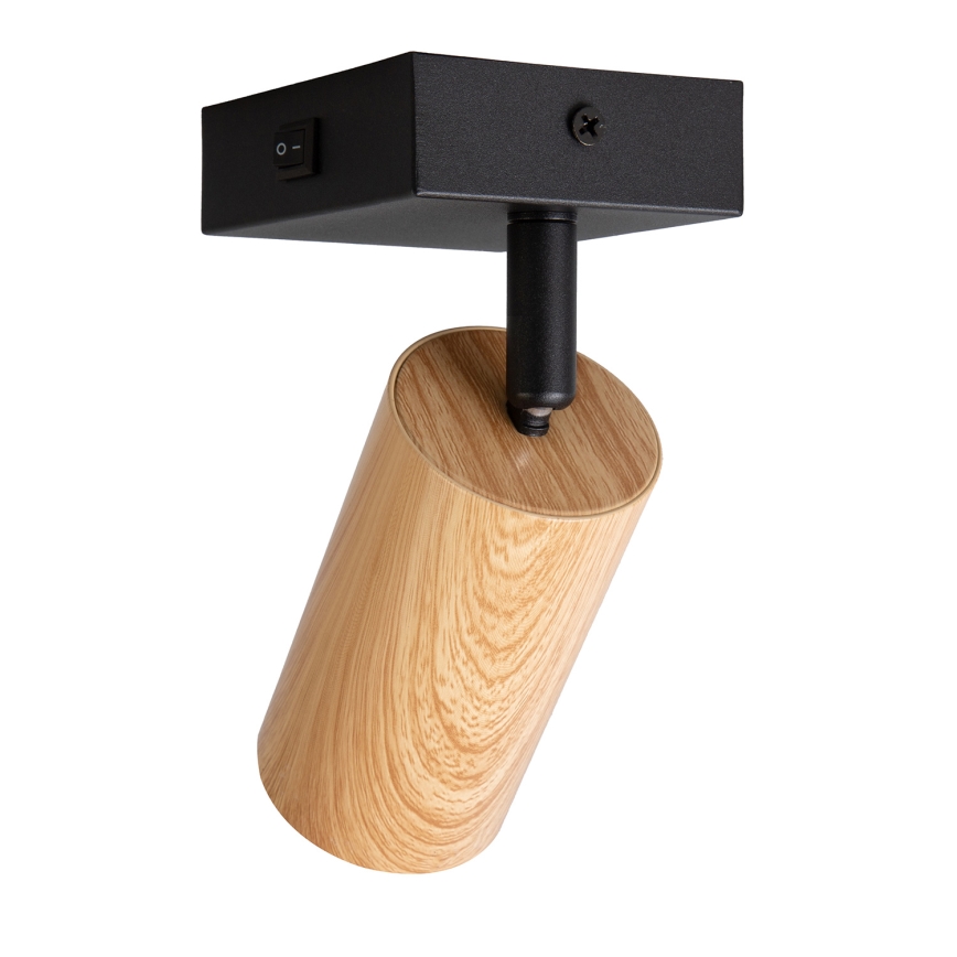 Brilagi - Nástěnné bodové svítidlo SELE 1xGU10/30W/230V černá/dekor dubu