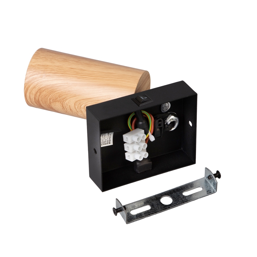 Brilagi - Nástěnné bodové svítidlo SELE 1xGU10/30W/230V černá/dekor dubu