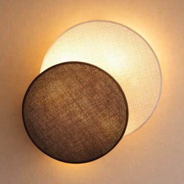 Brilagi - Nástěnné svítidlo CIRCLES 1xE27/60W/230V pr. 35 cm krémová/hnědá
