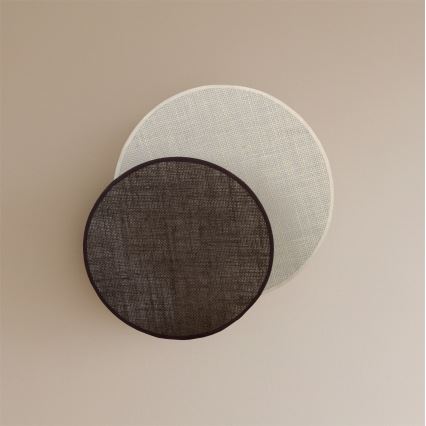 Brilagi - Nástěnné svítidlo CIRCLES 1xE27/60W/230V pr. 35 cm krémová/hnědá