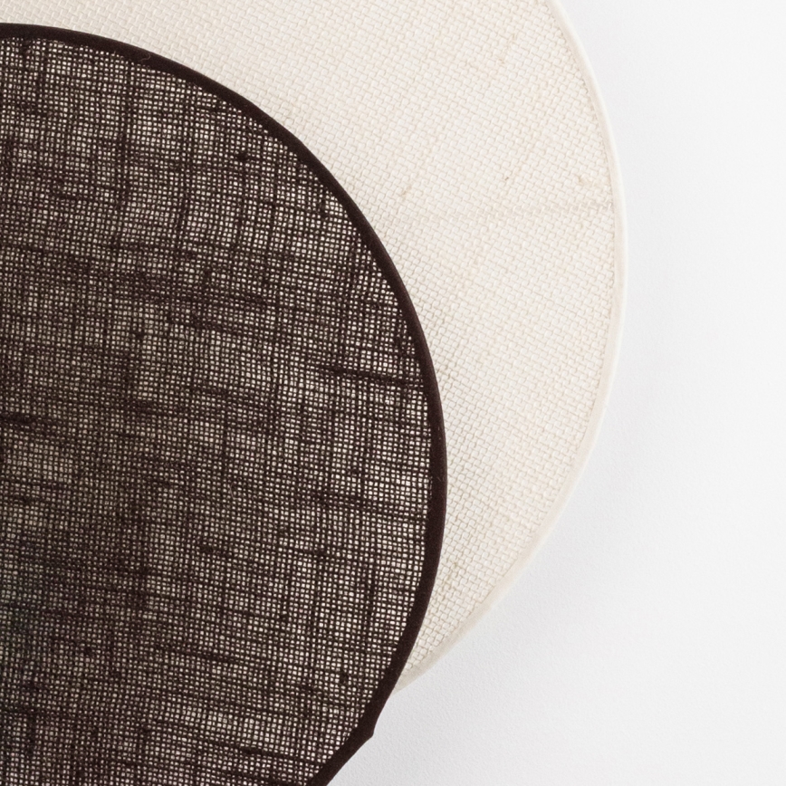 Brilagi - Nástěnné svítidlo CIRCLES 1xE27/60W/230V pr. 35 cm krémová/hnědá