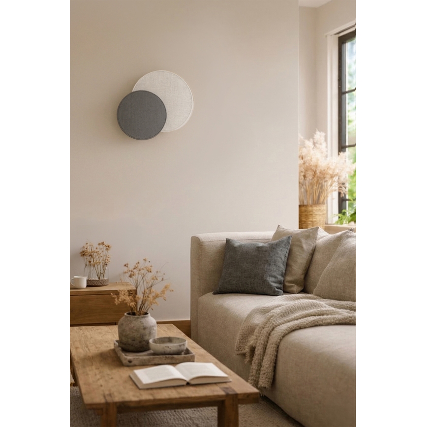 Brilagi - Nástěnné svítidlo CIRCLES 1xE27/60W/230V pr. 35 cm krémová/šedá