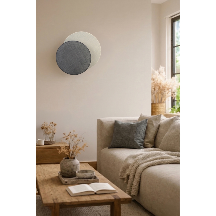 Brilagi - Nástěnné svítidlo CIRCLES 1xE27/60W/230V pr. 45 cm krémová/šedá