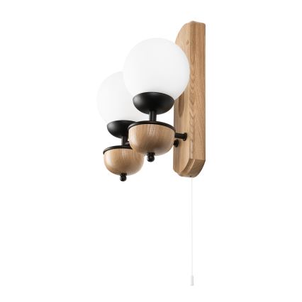 Brilagi - Nástěnné svítidlo COTTAGE 2xG9/40W/230V dub/bílá