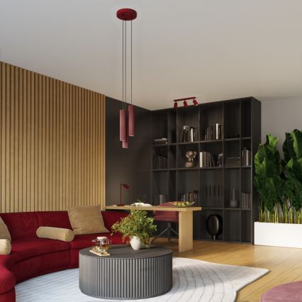 Brilagi - Nástěnné svítidlo CRESTO 1xGU10/10W/230V 10 cm burgundy