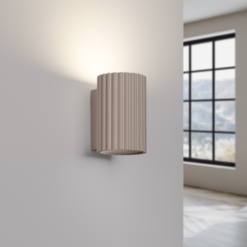 Brilagi - Nástěnné svítidlo CRESTO 2xGU10/10W/230V 10 cm taupe