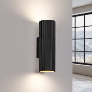 Brilagi - Nástěnné svítidlo CRESTO 2xGU10/10W/230V 20 cm černá