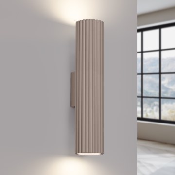 Brilagi - Nástěnné svítidlo CRESTO 2xGU10/10W/230V 20 cm taupe