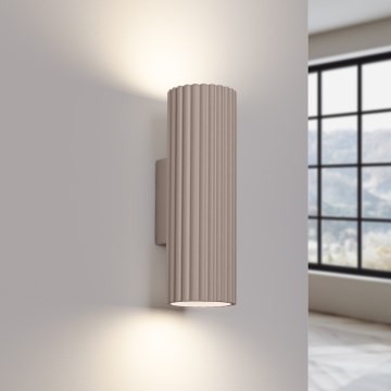 Brilagi - Nástěnné svítidlo CRESTO 2xGU10/10W/230V 30 cm taupe