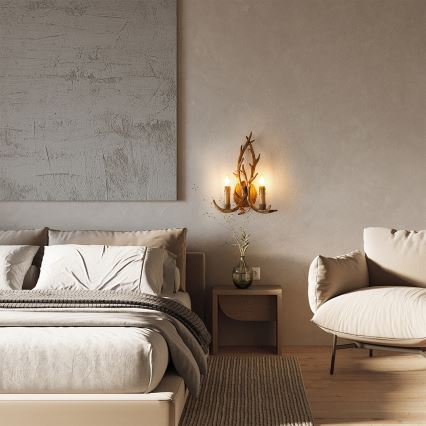 Brilagi - Nástěnné svítidlo DEER 2xE14/10W/230V paroží