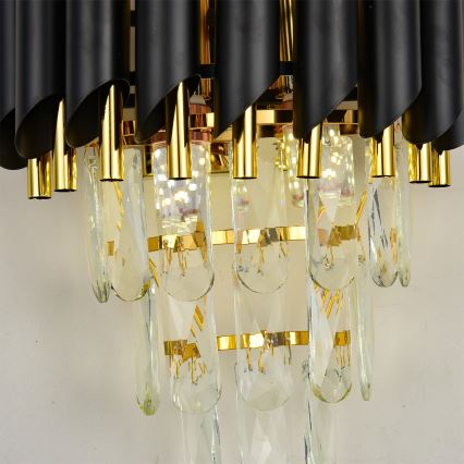 Brilagi - Nástěnné svítidlo ECLIPSE 2xE14/10W/230V černá/zlatá