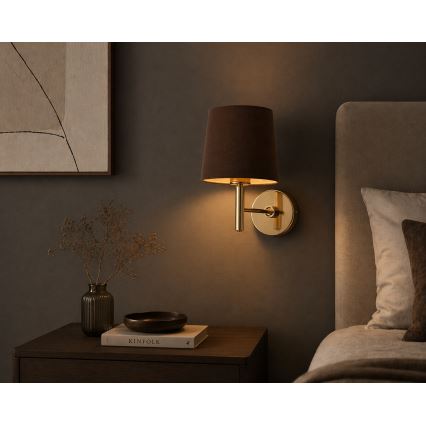 Brilagi - Nástěnné svítidlo MONTE 1xE27/60W/230V hnědá/zlatá