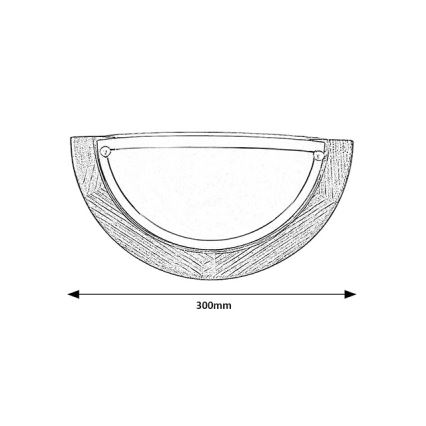 Brilagi - Nástěnné svítidlo ORBIS 1xE27/60W/230V 30 cm borovice