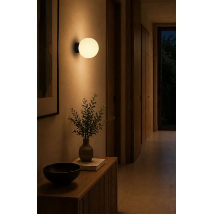 BRILAGI - Nástěnné svítidlo POLOS 1xE27/40W/230V pr. 20 cm černá