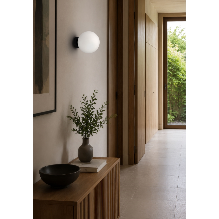 BRILAGI - Nástěnné svítidlo POLOS 1xE27/40W/230V pr. 20 cm černá