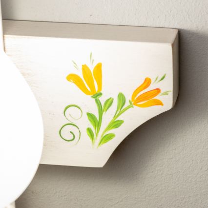 Brilagi - Nástěnné svítidlo QUEEN 1xE14/40W/230V buk/krémová