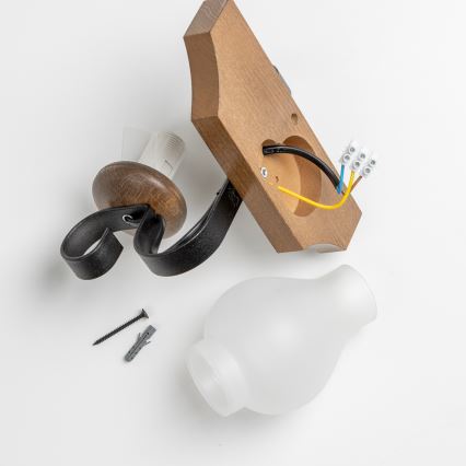 Brilagi - Nástěnné svítidlo QUEEN 1xE14/40W/230V buk/ořech