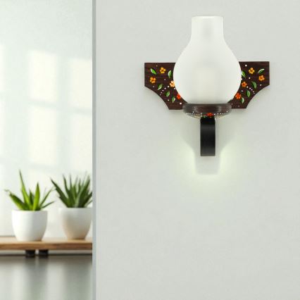 Brilagi - Nástěnné svítidlo QUEEN 1xE14/40W/230V buk/wenge