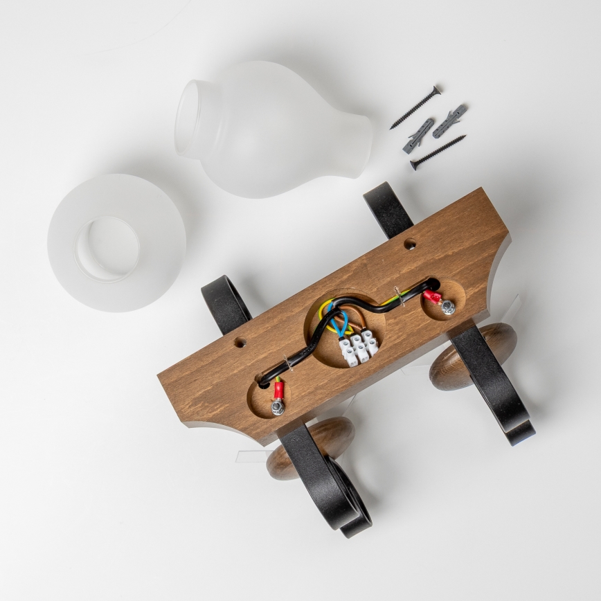 Brilagi - Nástěnné svítidlo QUEEN 2xE14/40W/230V buk/ořech