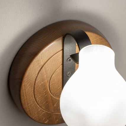Brilagi - Nástěnné svítidlo ROATA APLICA 1xE14/40W/230V buk/ořech
